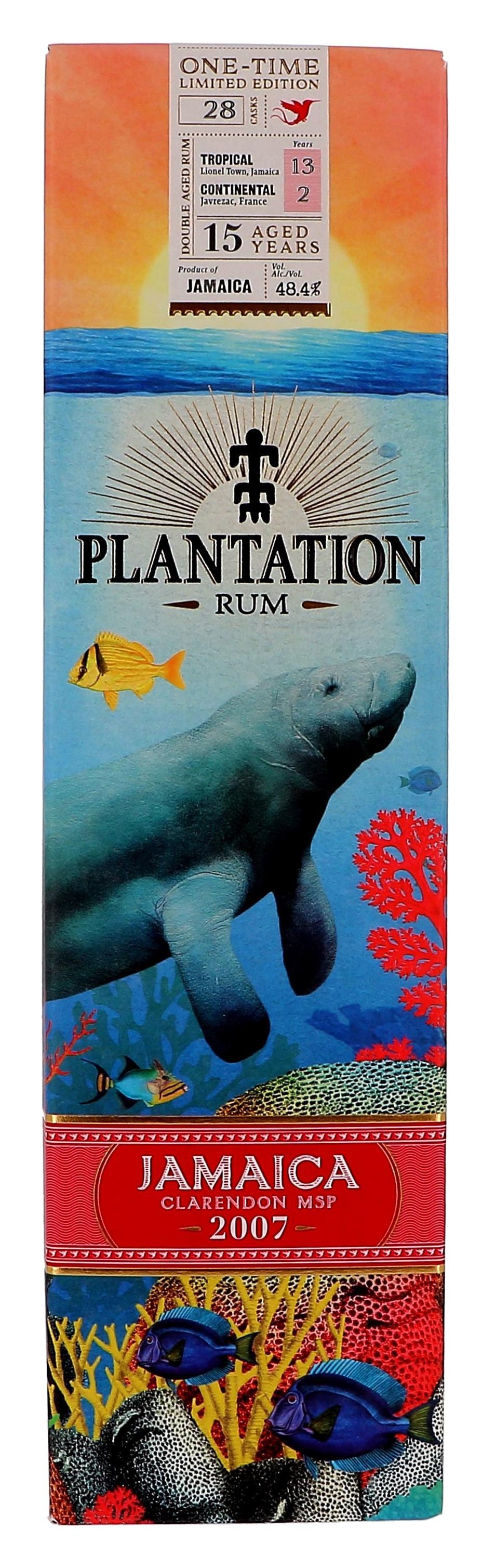 Rhum Plantation Jamaica 2007 Clarendon 70cl 48.4% Single Cask Limited  Edition - Nevejan