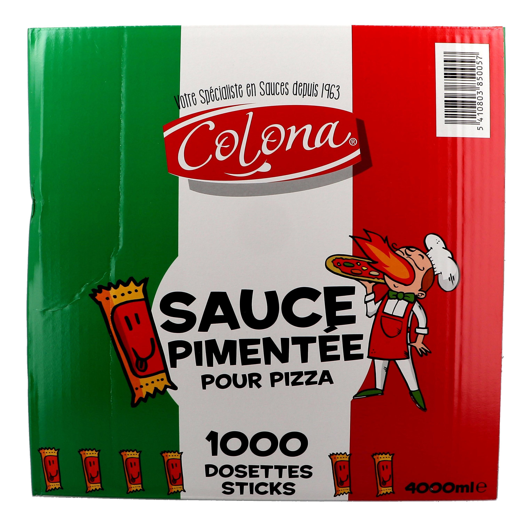 Good épices Dosette Huile Pizza Pimente 4ml boite 1000 sticks