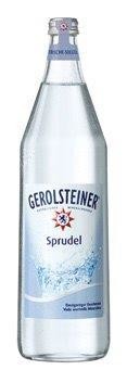 Gerolsteiner eau minérale Sprudel 1L bouteille verre