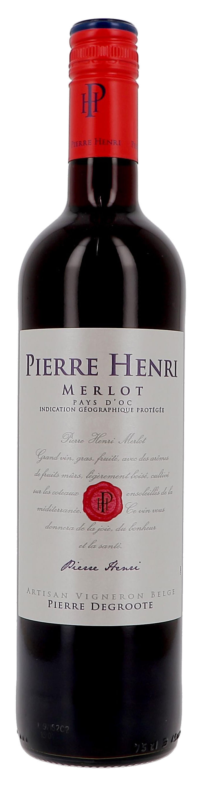 Merlot Pierre Henri 75cl Vin de Pays d'Oc (Wijnen)