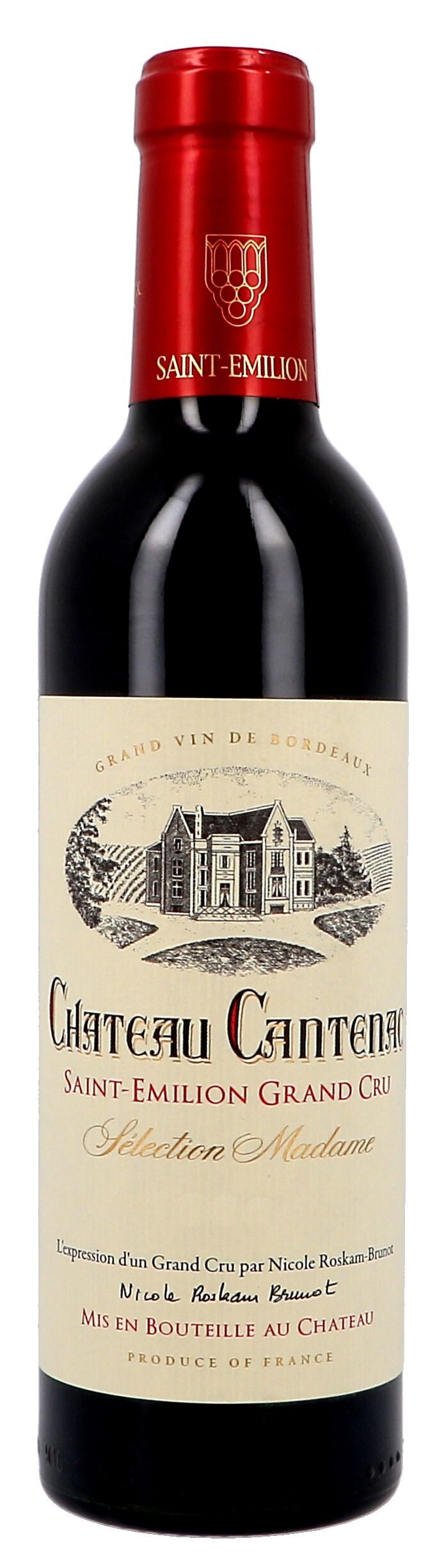 Chateau Cantenac "Selection Madame" 37.5cl 2019 St.Emilion Grand Cru (Wijnen)