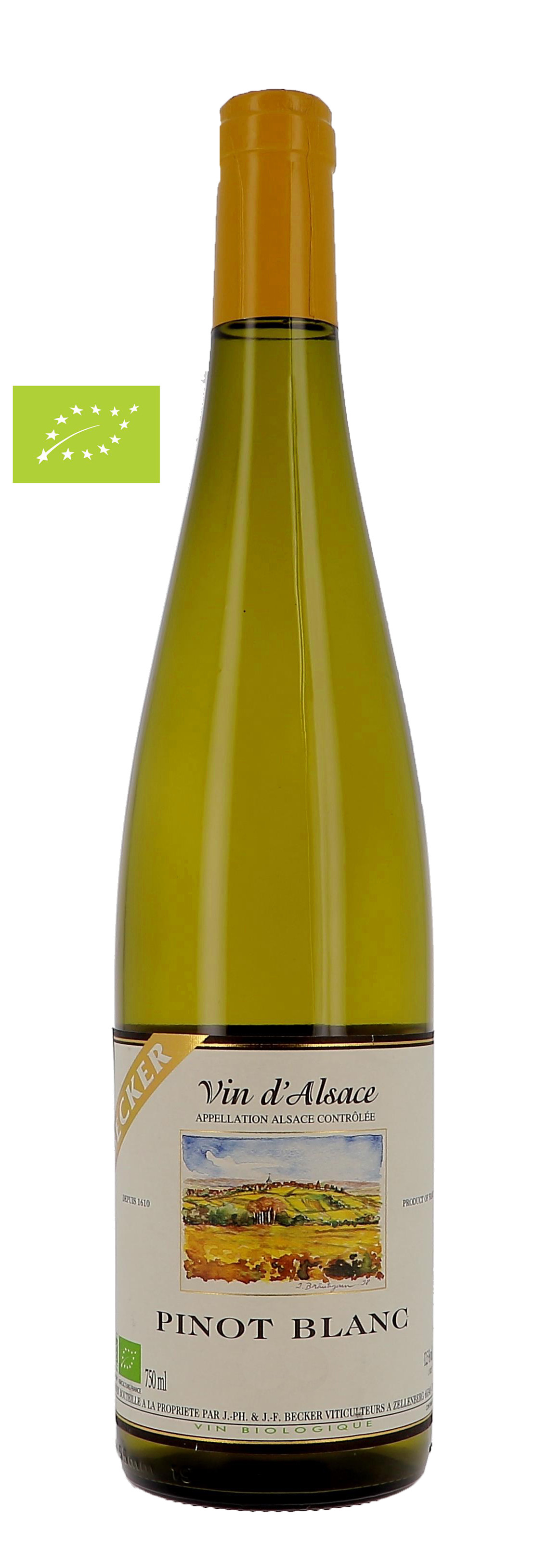 Pinot Blanc 75cl Domaine Jean Becker - Vins Bio