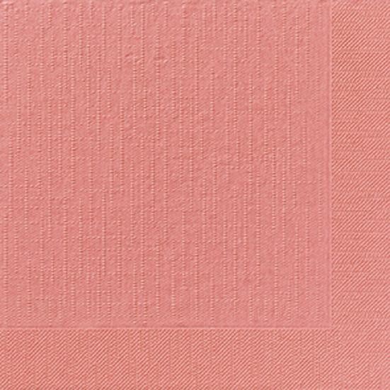 Serviettes en papier rose vieux  2-couches 33x33cm 125pc Duni