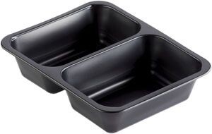 Barquette Repas Alimentaire Duni Cater Line 2compartiments 227x178x50 Noir 216pc 160064