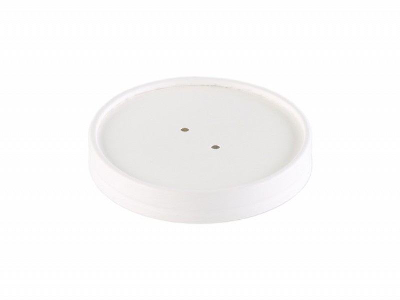 Duni Couvercle pour Tasse de Soupe carton 35.5cl blanc 18pc 168010