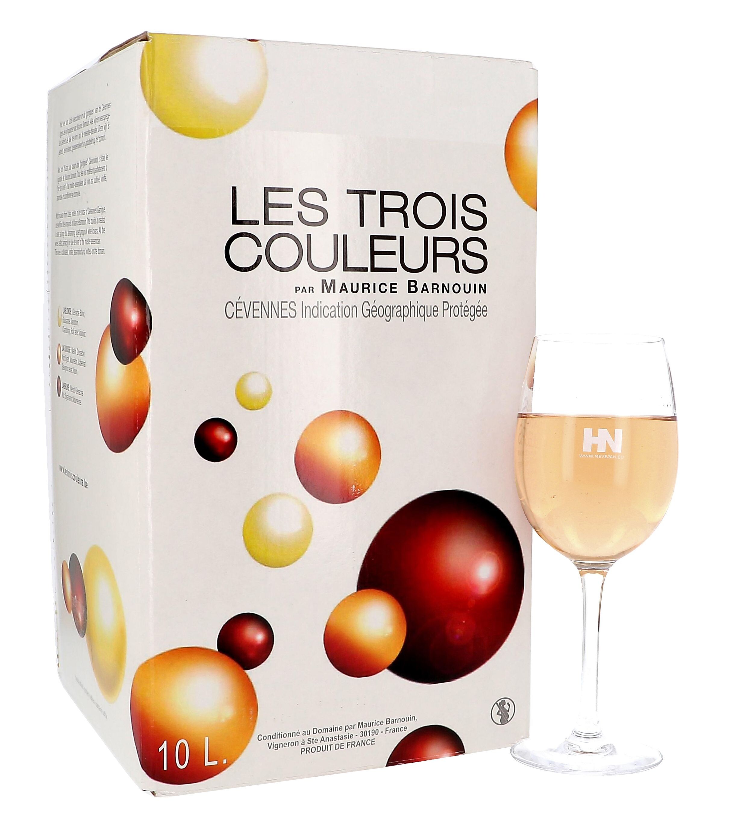 Les Trois Couleurs La Rousse 10L Vin de Pays d'Oc Bag in Box