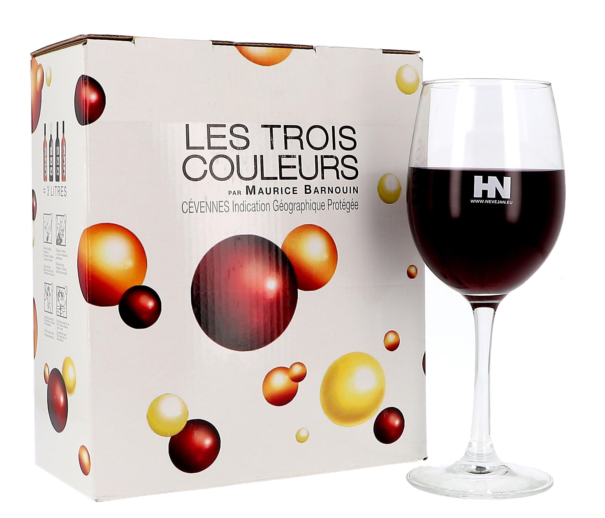 Les Trois Couleurs La Brune 3L Vin de Pays d'Oc Bag in Box