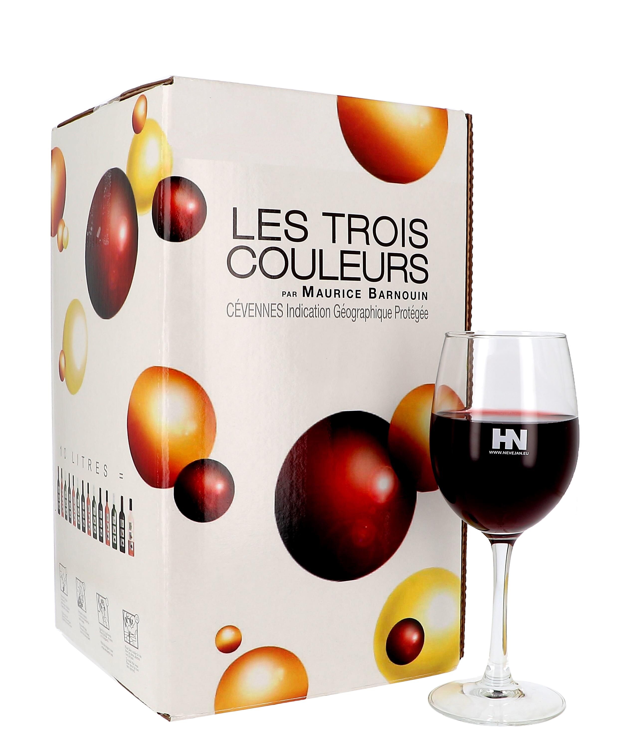 Les Trois Couleurs La Brune 10L Vin de Pays d'Oc Bag in Box