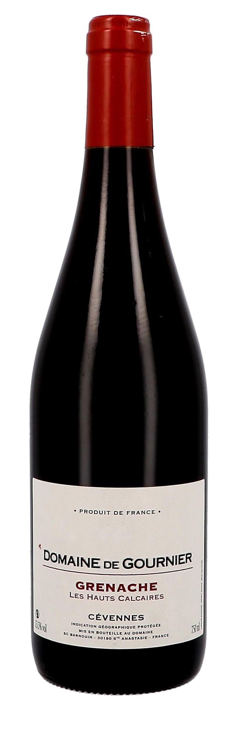 Domaine de Gournier Les Hauts Calcaires Grenache rouge 75cl IGP Pays des Cevennes (Wijnen)