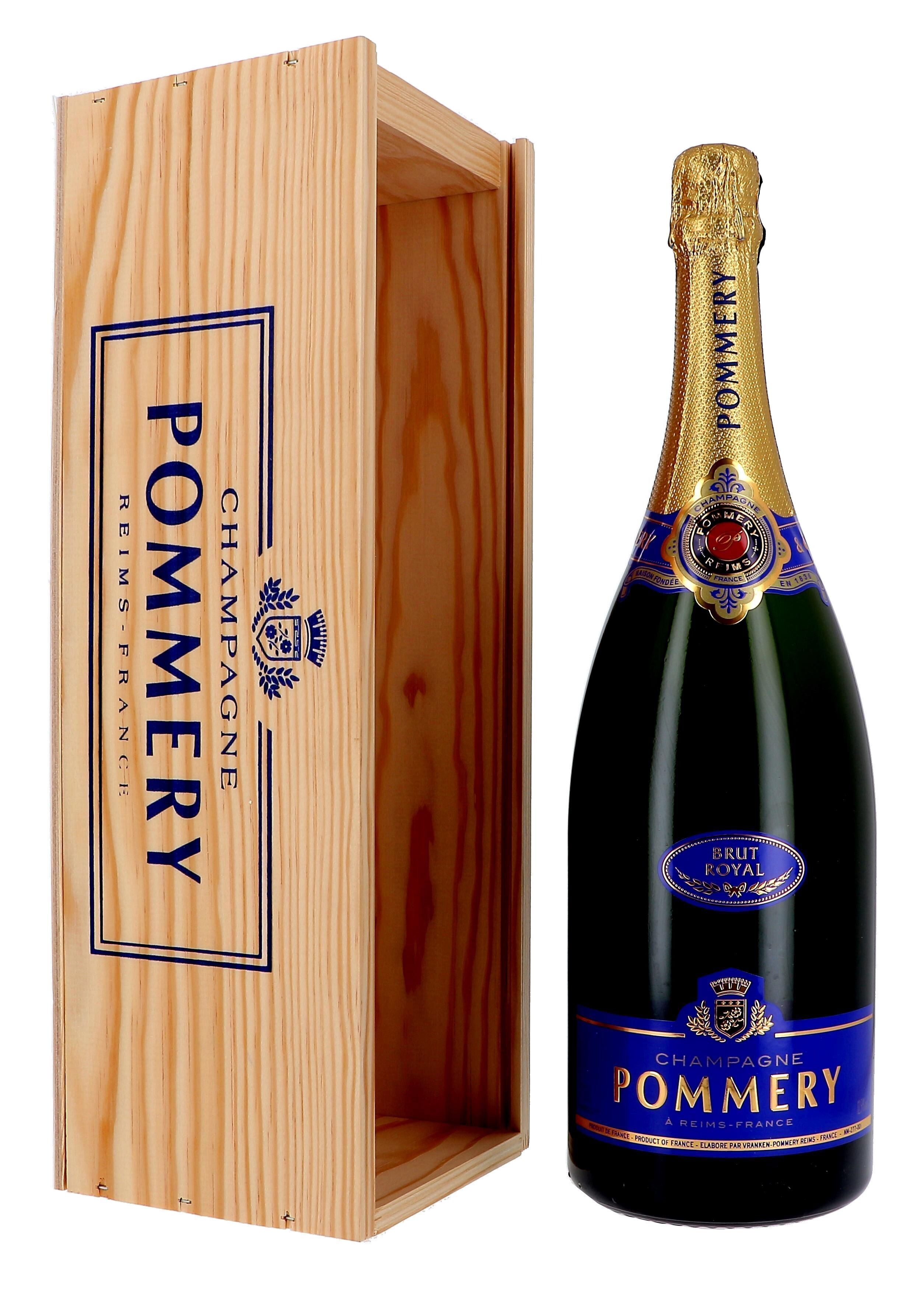 Champagne Pommery Royal 3L Brut Jeroboam + Caisse Bois