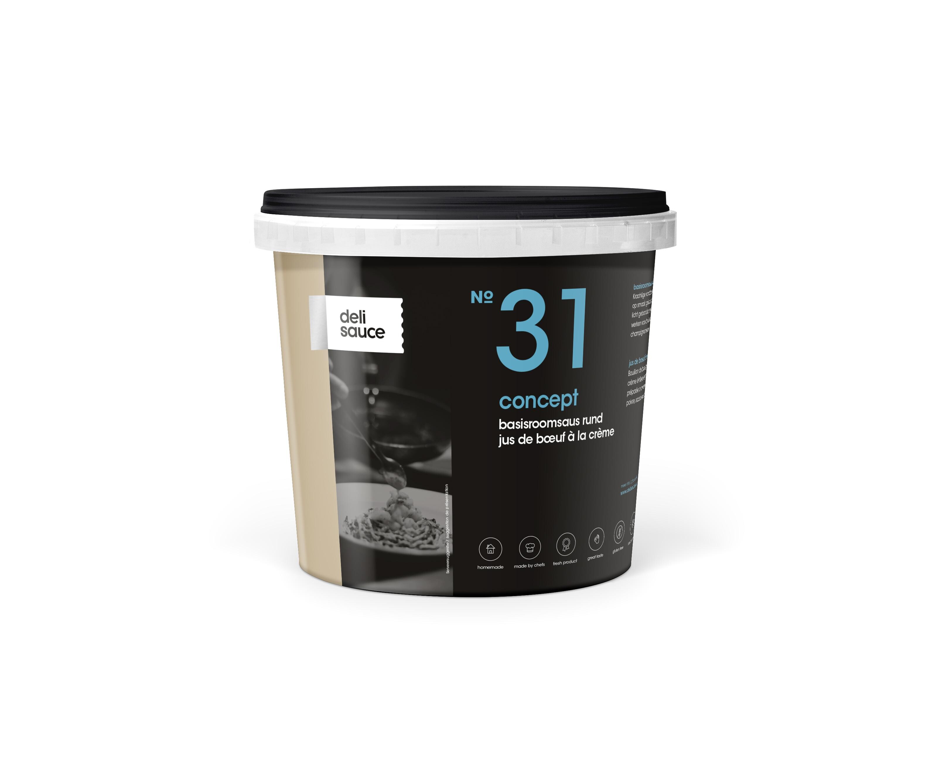 Delisauce N° 31 basisroomsaus rund 1.55L