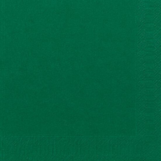 Serviettes en papier vert foncé 2-couches 40x40cm 125pc Duni