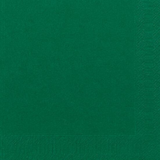 Serviettes en papier vert foncé 2-couches 40x40cm 125pc Duni