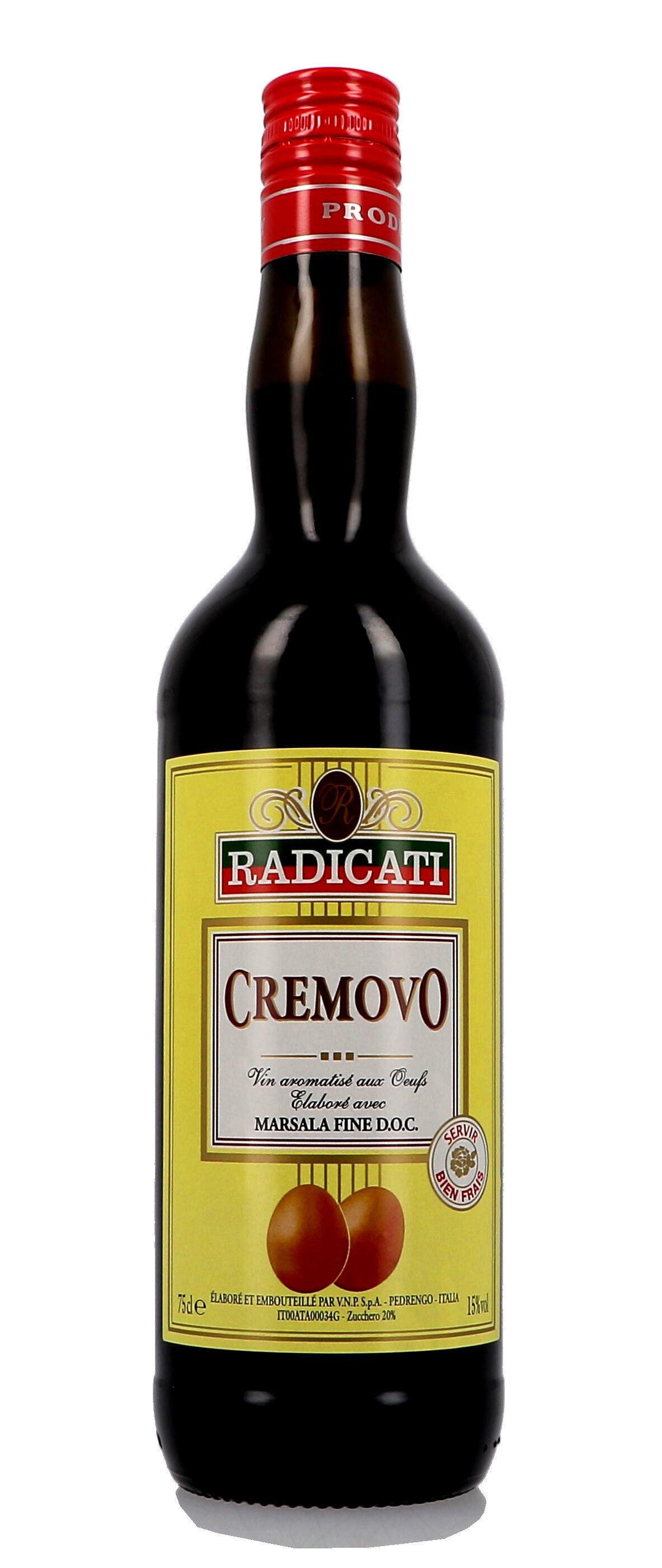 Marsala Cremovo aux Oeufs 75cl 15% Radicati - Italie