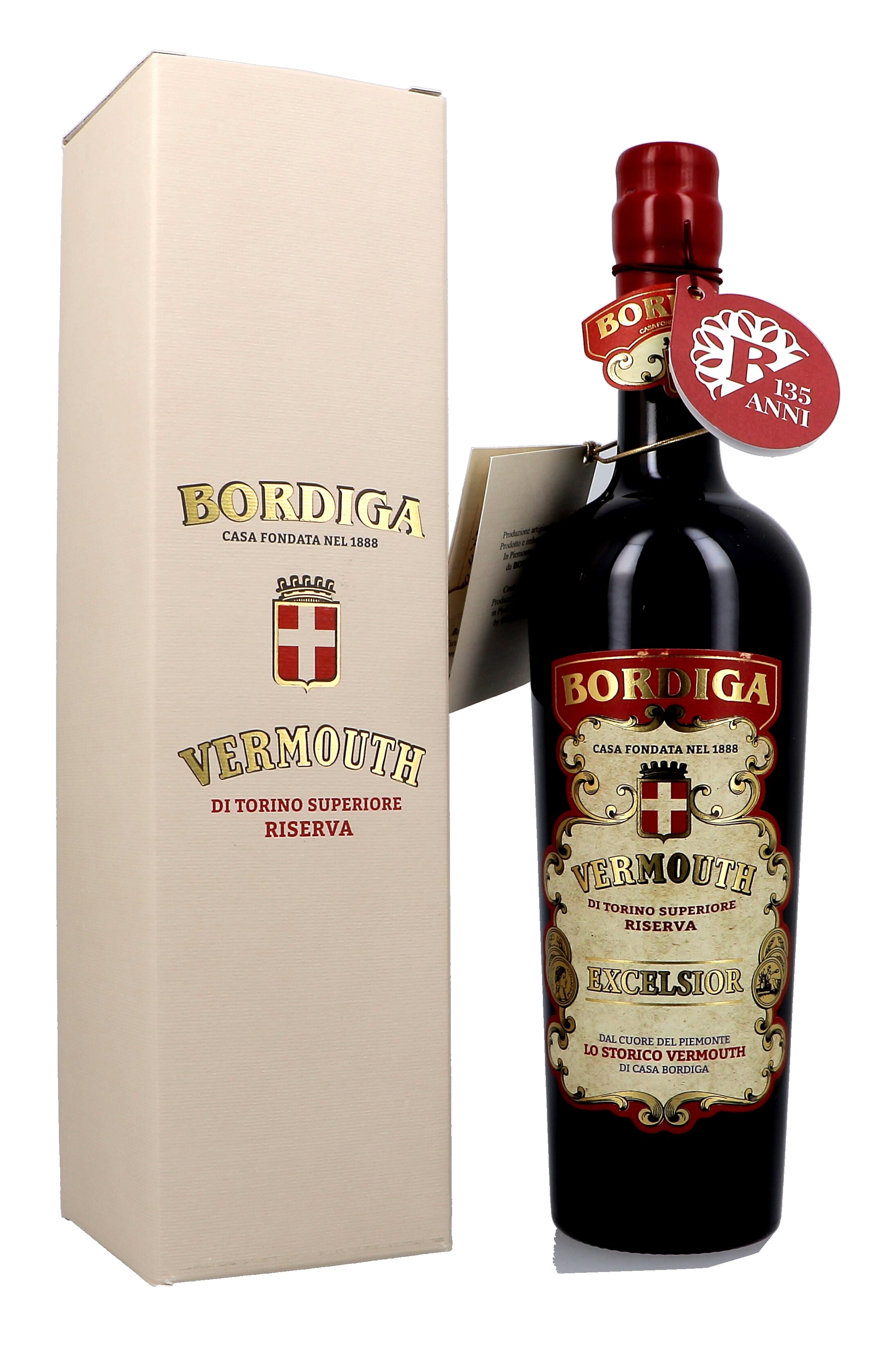Bordiga Excelsior Rosso 75cl 18% Vermouth Rouge Italie