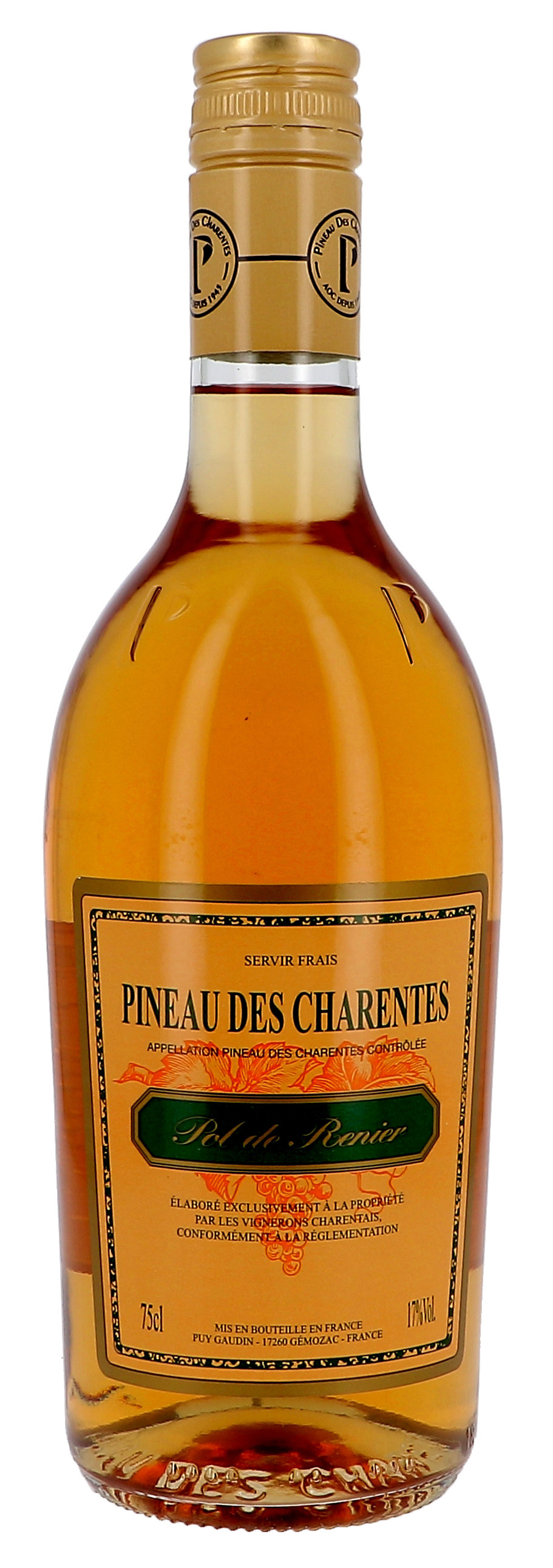 Pineau des Charentes Pol Renier blanc 75cl 17% (Pineau de charentes)