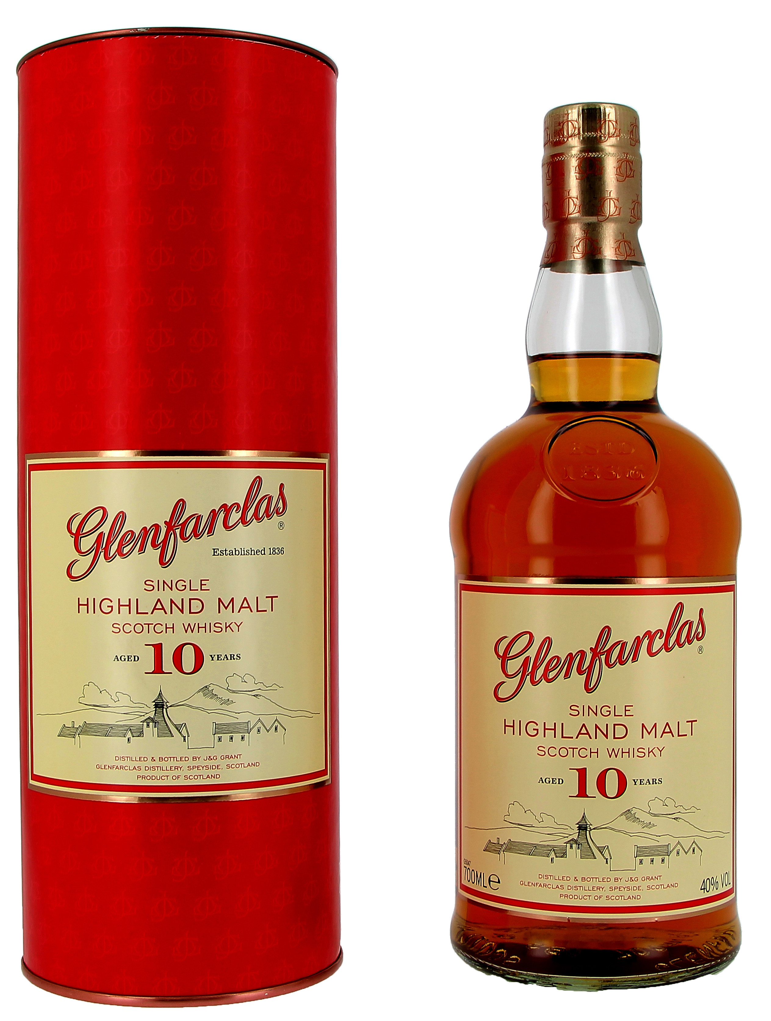 Glenfarclas 10 ans d'age 70cl 40% Highland Single Malt Whisky Ecosse (Whisky)