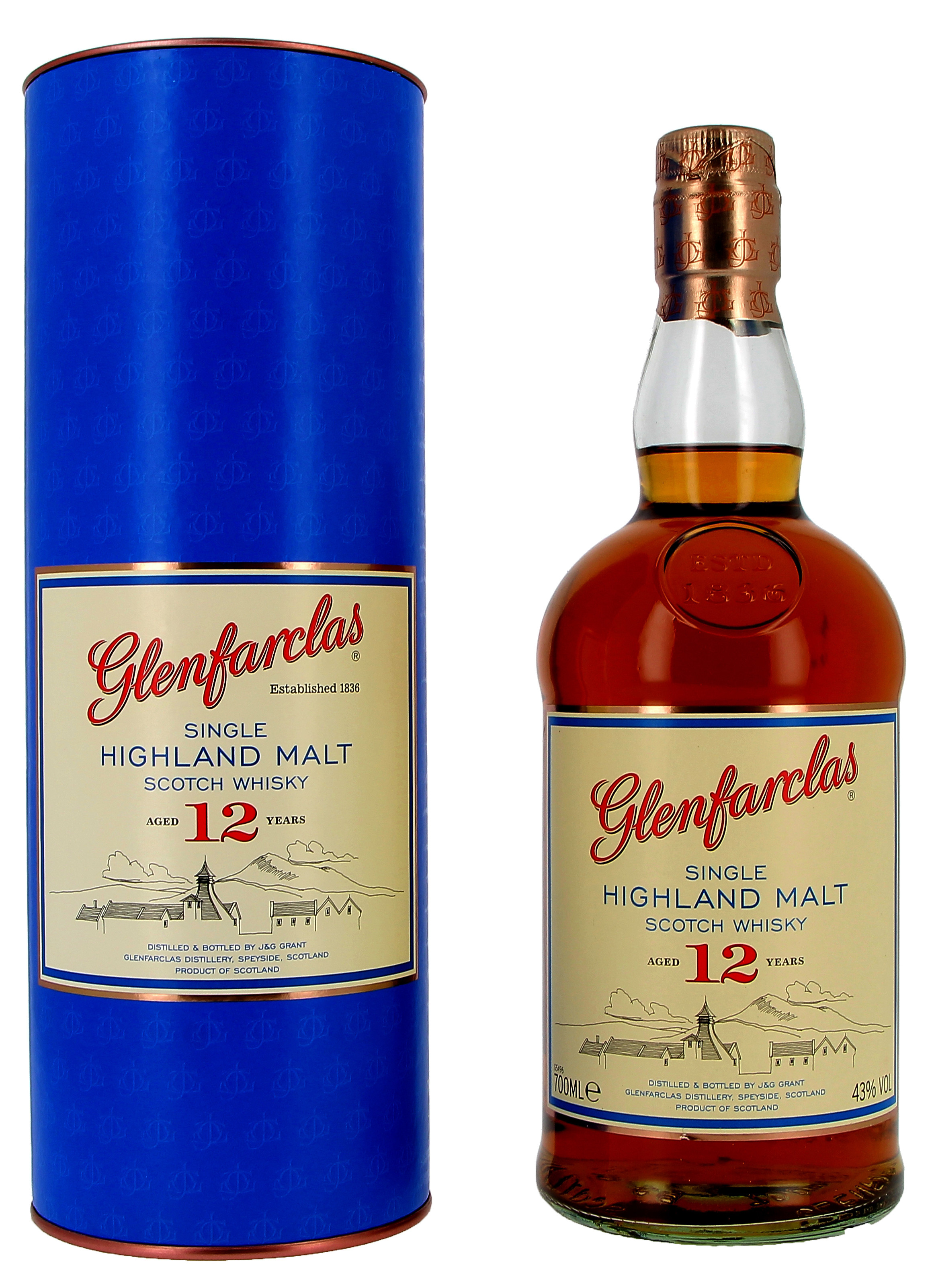 Glenfarclas 12 ans d'age 70cl 40% Highland Single Malt Whisky Ecosse (Whisky)
