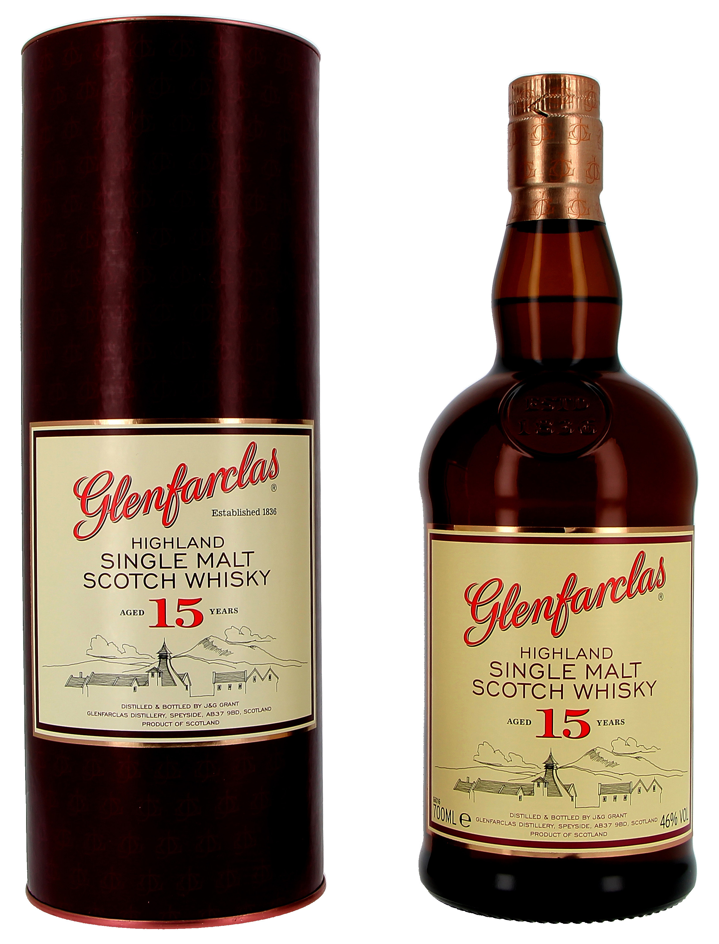 Glenfarclas 15 ans d'age 70cl 40% Highland Single Malt Whisky