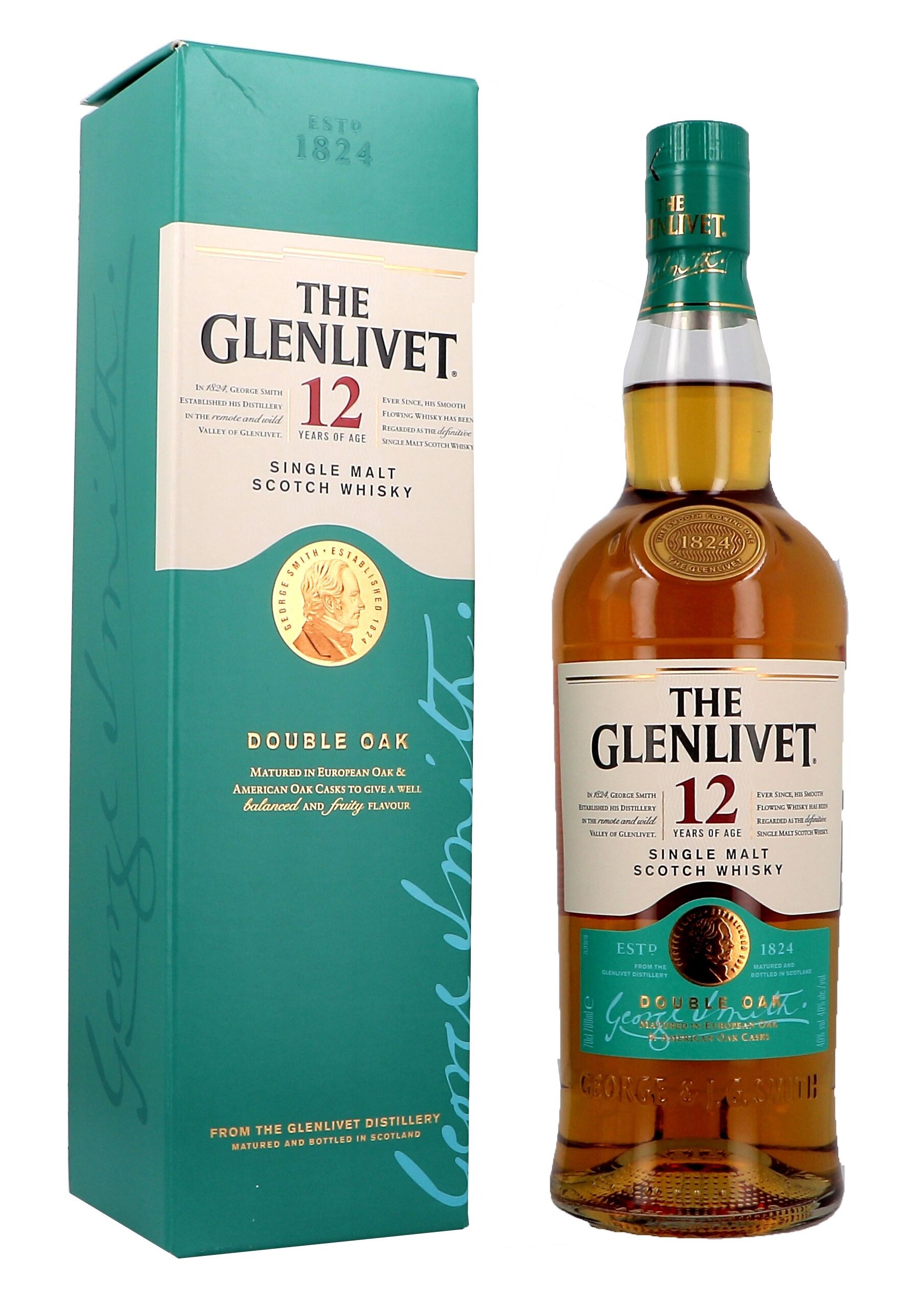 The Glenlivet 12 Ans d'Age First Fill 70cl 40% Speyside Single Malt Whisky Ecosse 