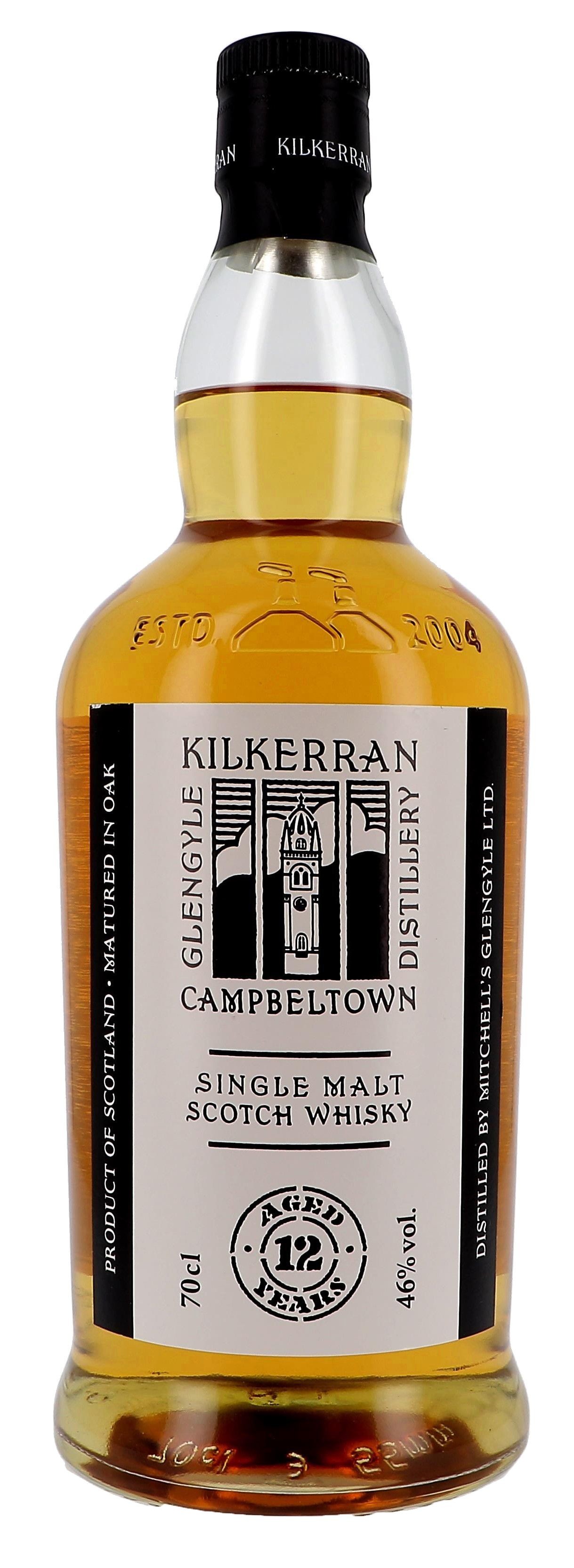 Kilkerran 12 Ans d'Age 70cl 46% Campbeltown Single Malt Whisky Ecosse