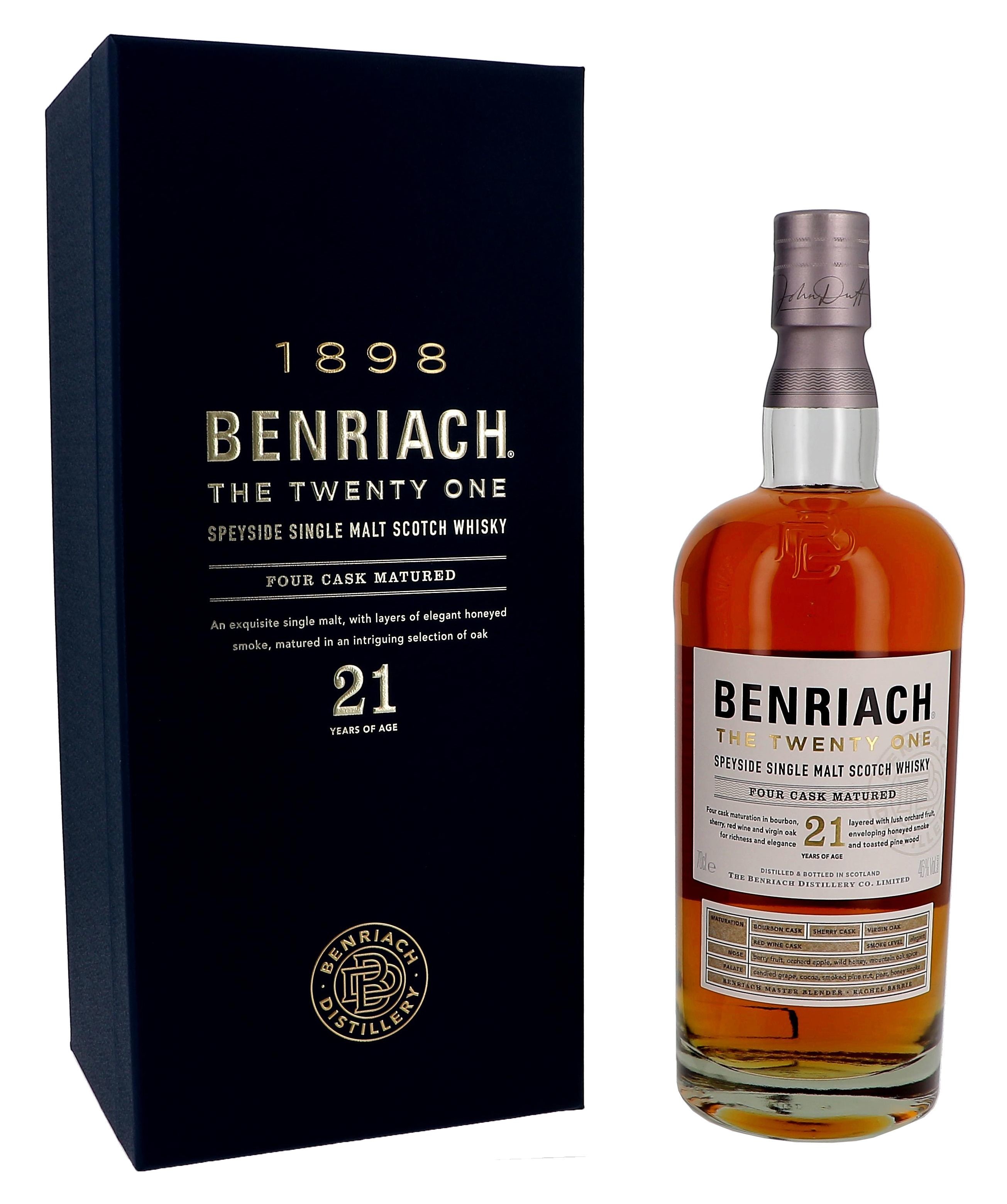 Benriach The Twenty One 21 Ans d'Age 70cl 46% Speyside Single Malt Whisky Ecosse