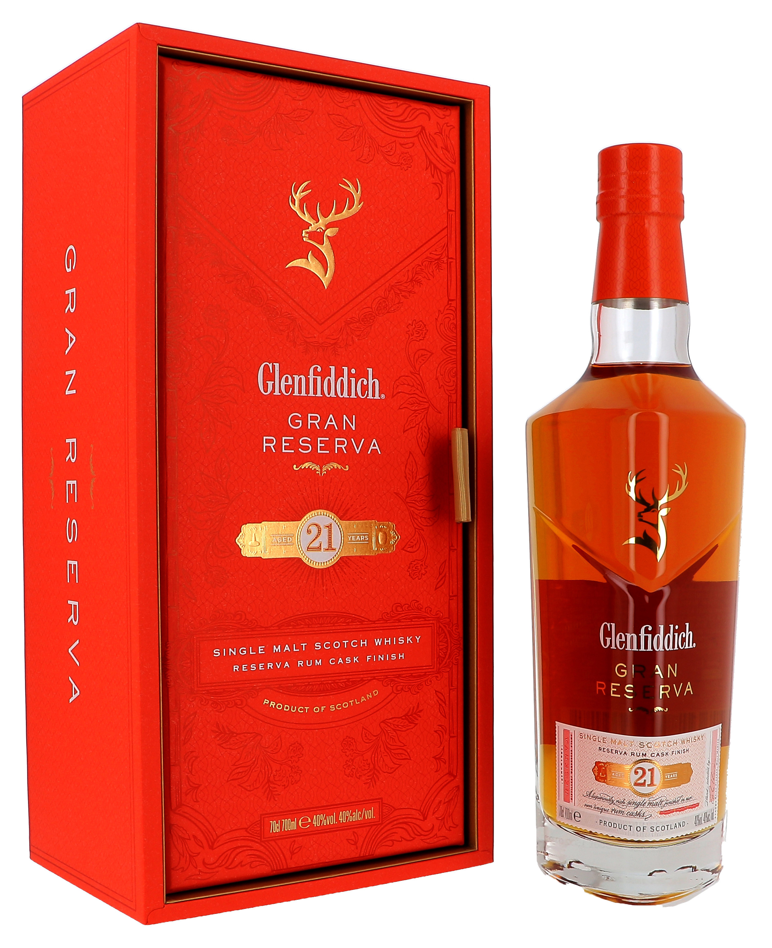 Glenfiddich 21 ans Gran Reserva Rum Cask Finish 70cl 40% Single Malt Whisky Ecosse