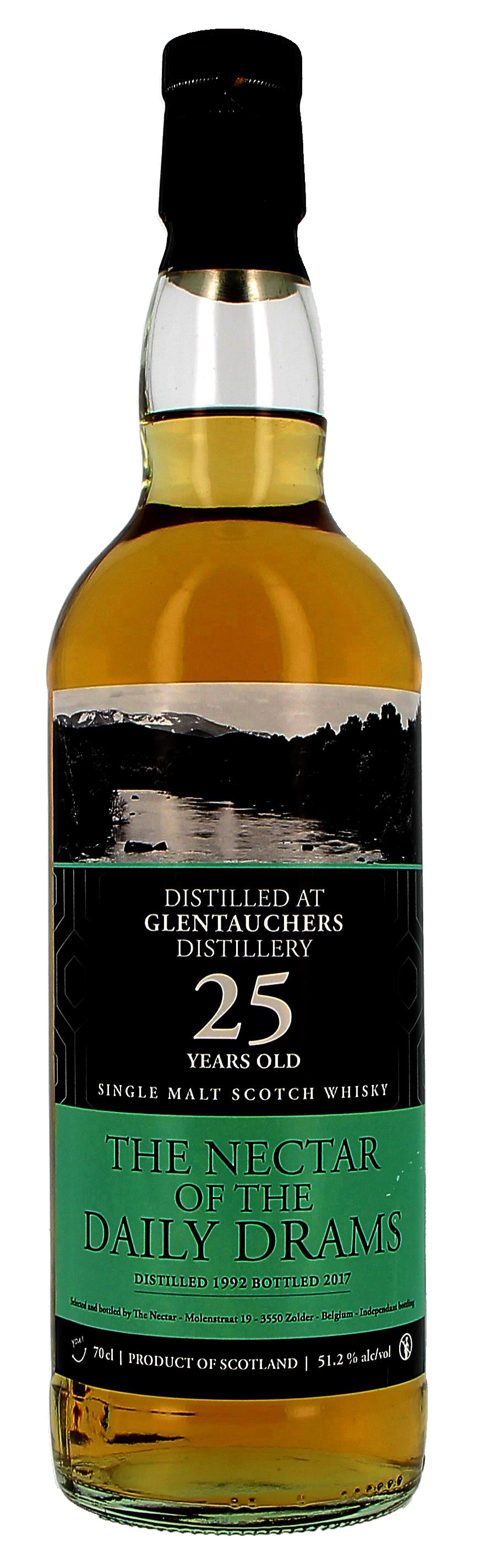Glentauchers 25 Ans d'Age Daily Dram 1992 70cl 51.2% Speyside Single Malt Whisky Ecosse (Whisky)