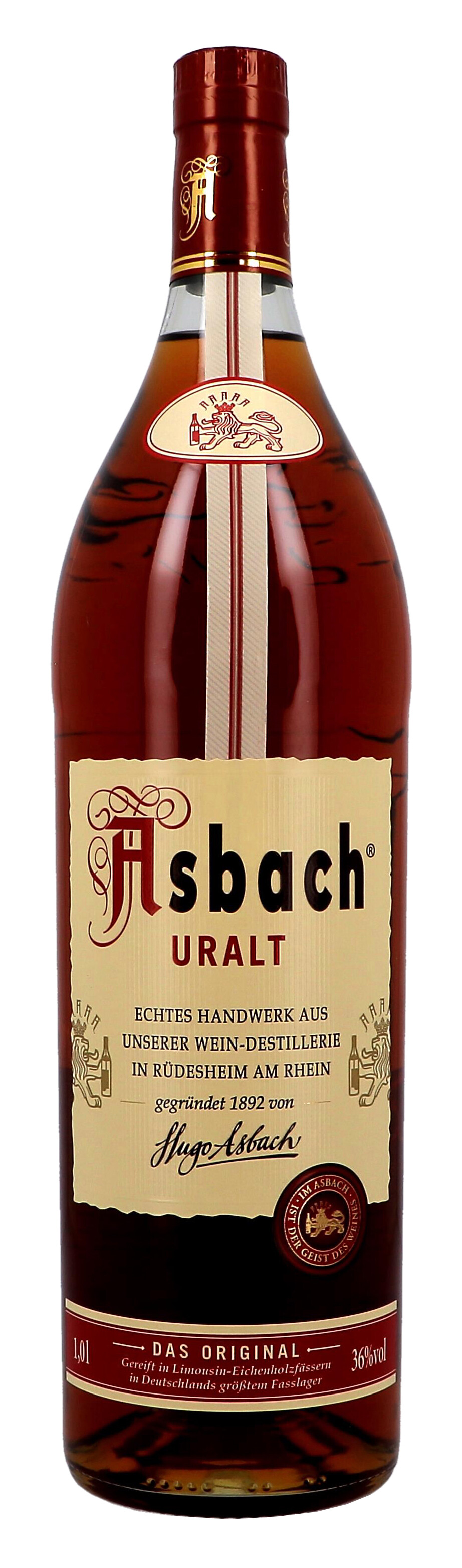 Asbach Uralt 1L 36% Weinbrand - Duitsland