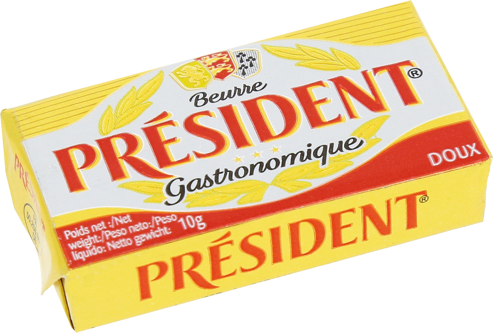 President portions beurre micropains 10gr alu 100pc Gastronomique