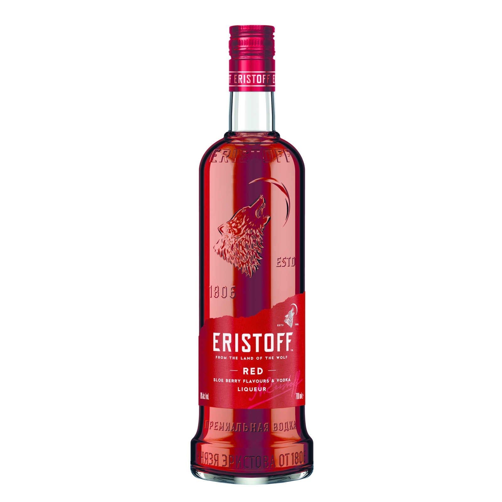 Vodka Eristoff rood Red Sloe Berry 70cl 18% (Vodka)