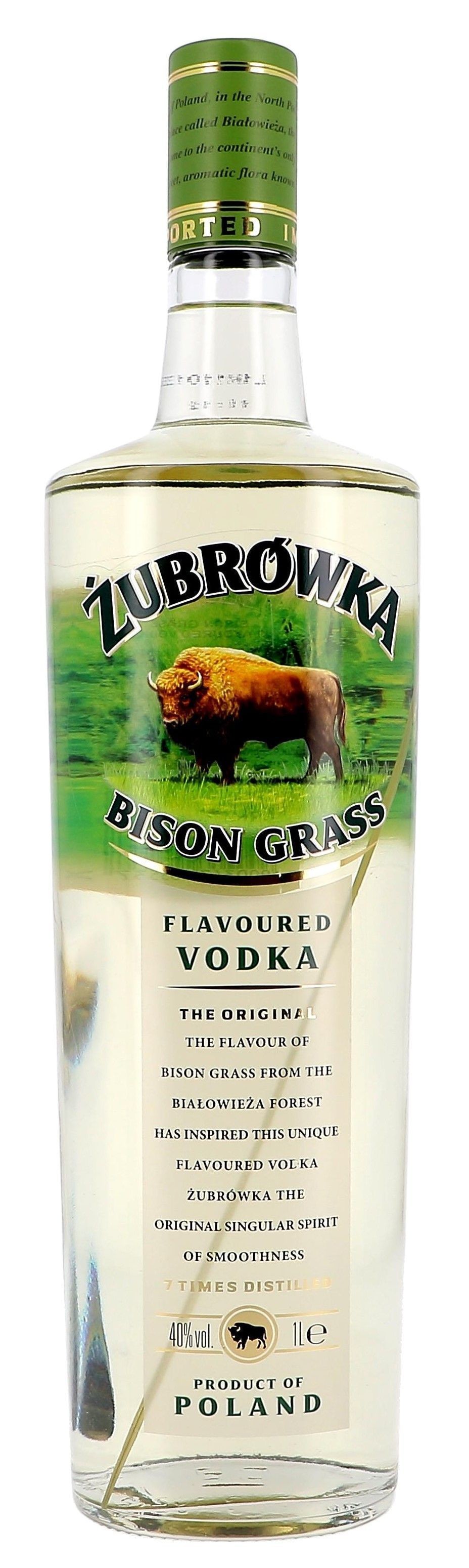 Vodka Zubrowka 1 Litre 40% Polonaise - Nevejan