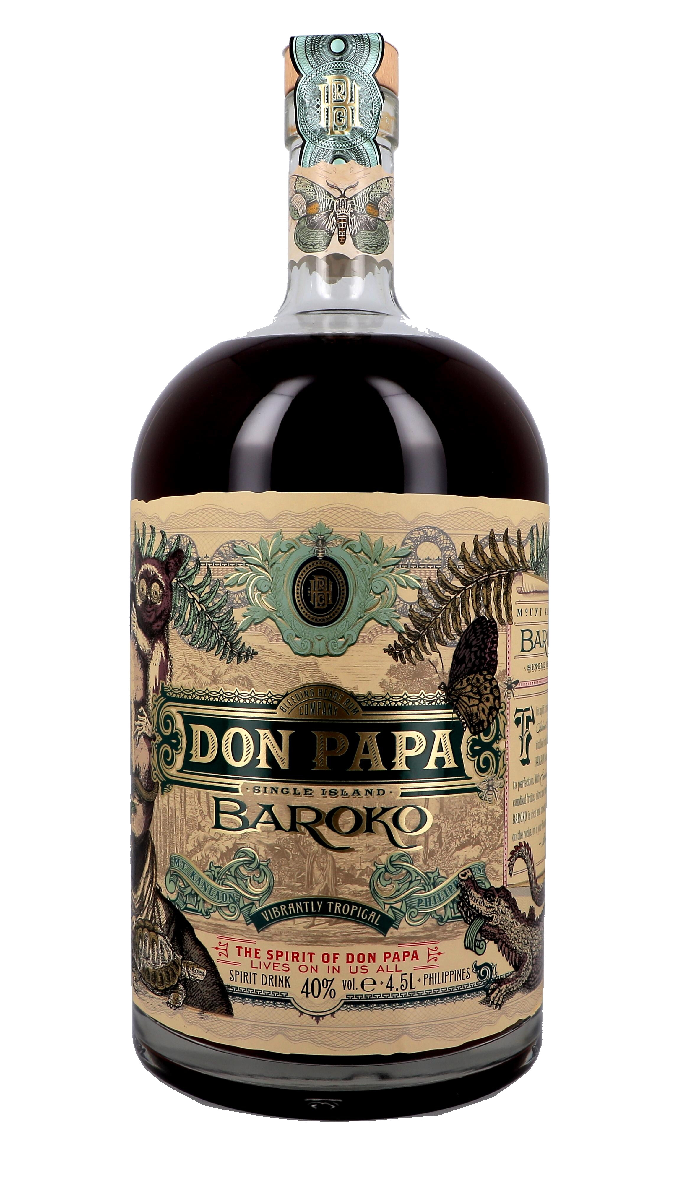 Rhum Don Papa Baroko 4.5L 40% Philipines