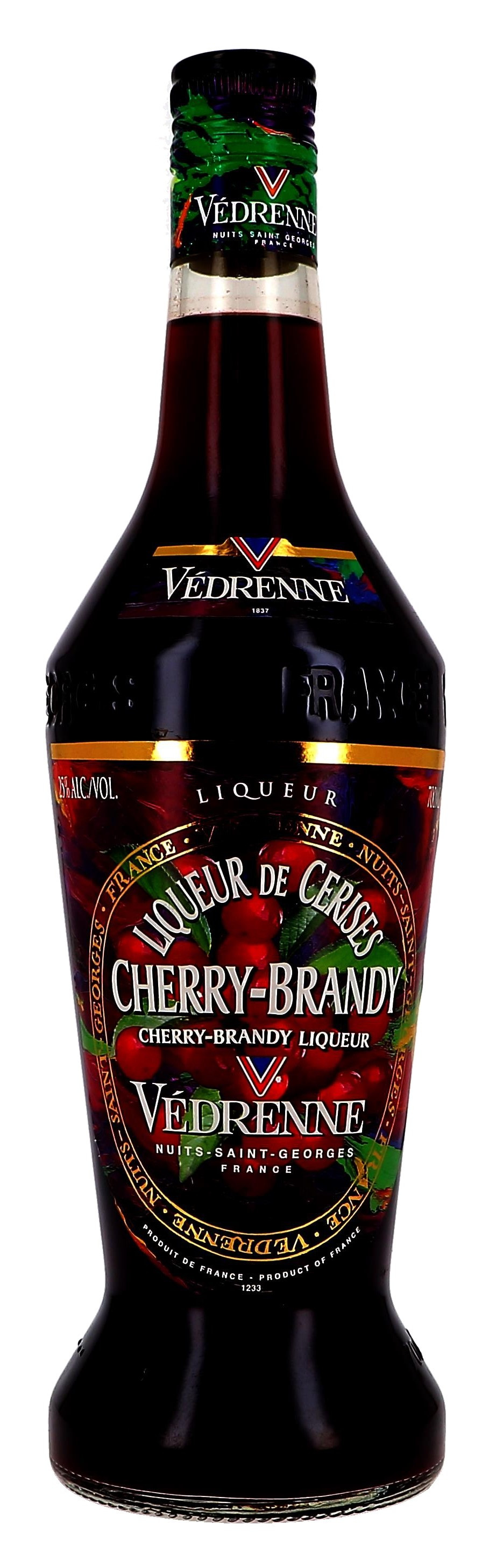 Vedrenne Cherry Brandy 70cl 25% Liqueur de Cerises (Likeuren)