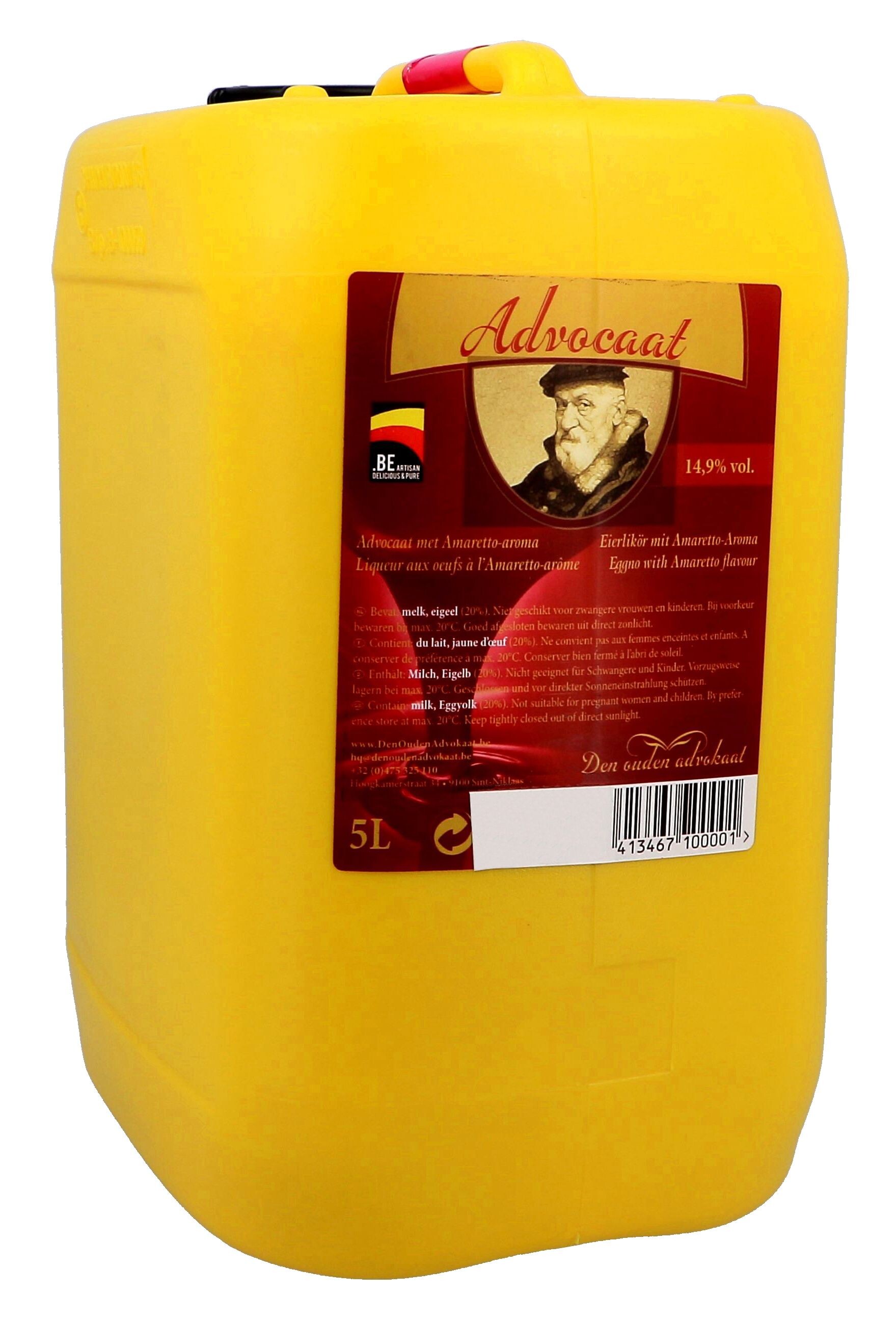 Advocaat Den Ouden Advokaat Amaretto 5L 14.9% bidon