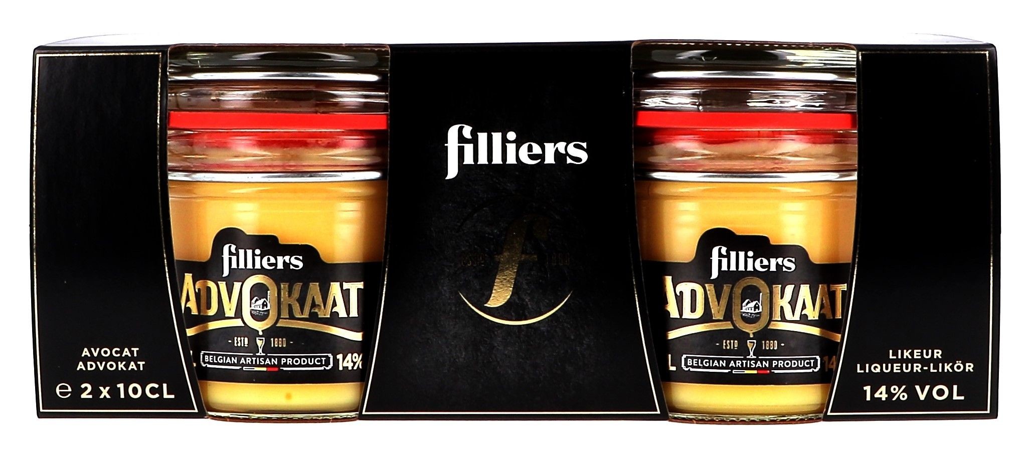 Filliers Liqueur Avocat 2x10cl 14% mini weckpot