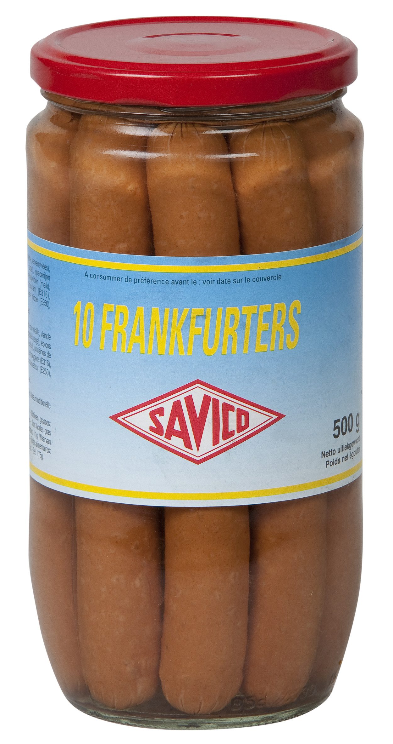 Saucisses de Francfort 50gr Savico 10pc