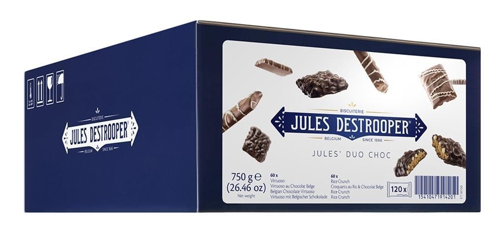 Chocolat assortiment emballé individuelle120pc Jules Destrooper