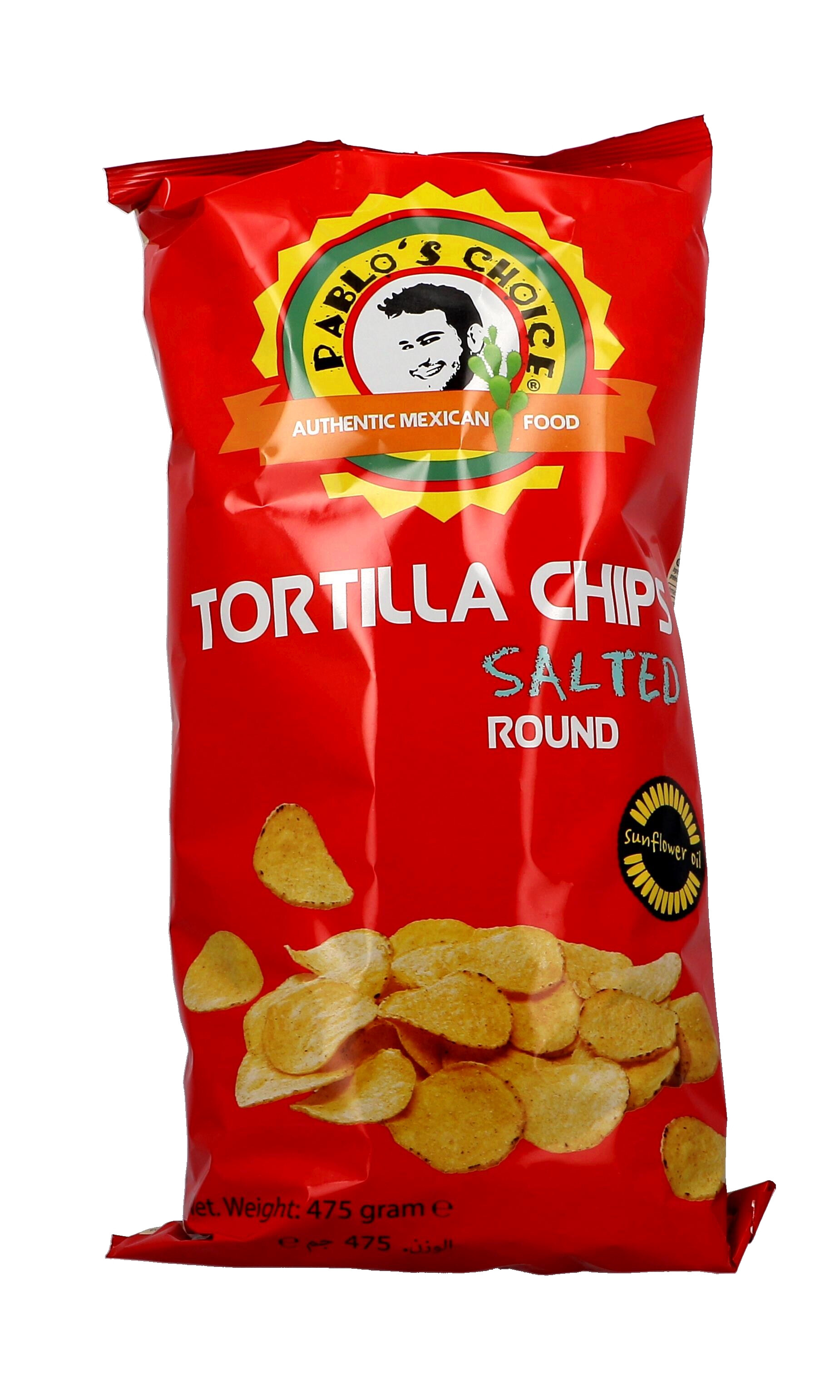 Pablo's Choice Nacho Chips Naturel Rondes Salées 12x475gr L.A. Streetfood