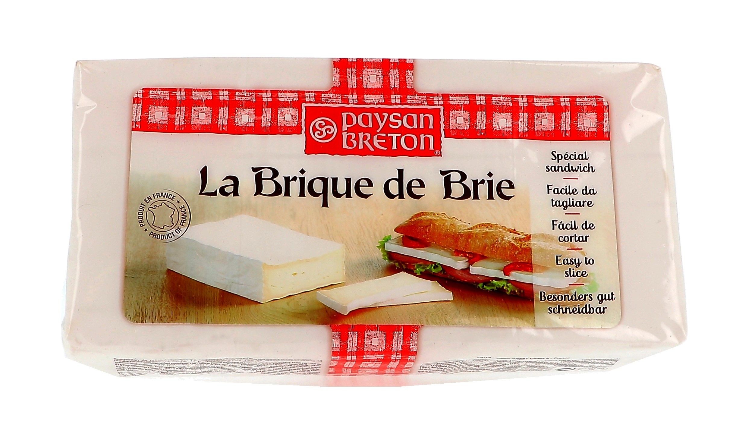 Fromage La Brique de Brie Rectangle 900gr Paysan Breton 