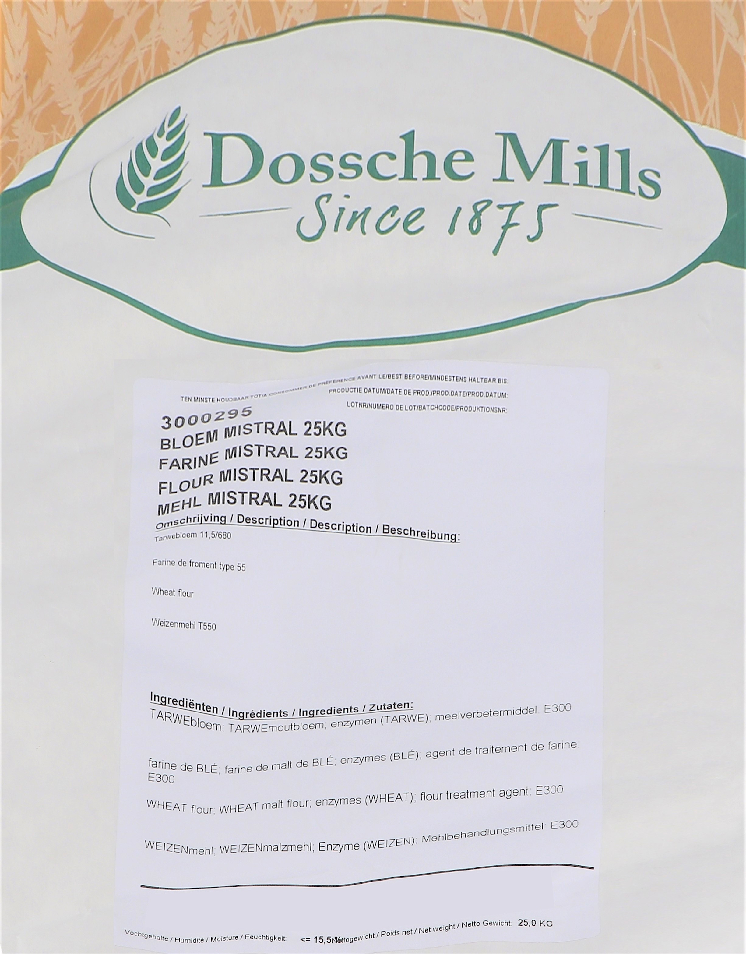 Dossche Mills Farine Mistral 25kg sac (Default)