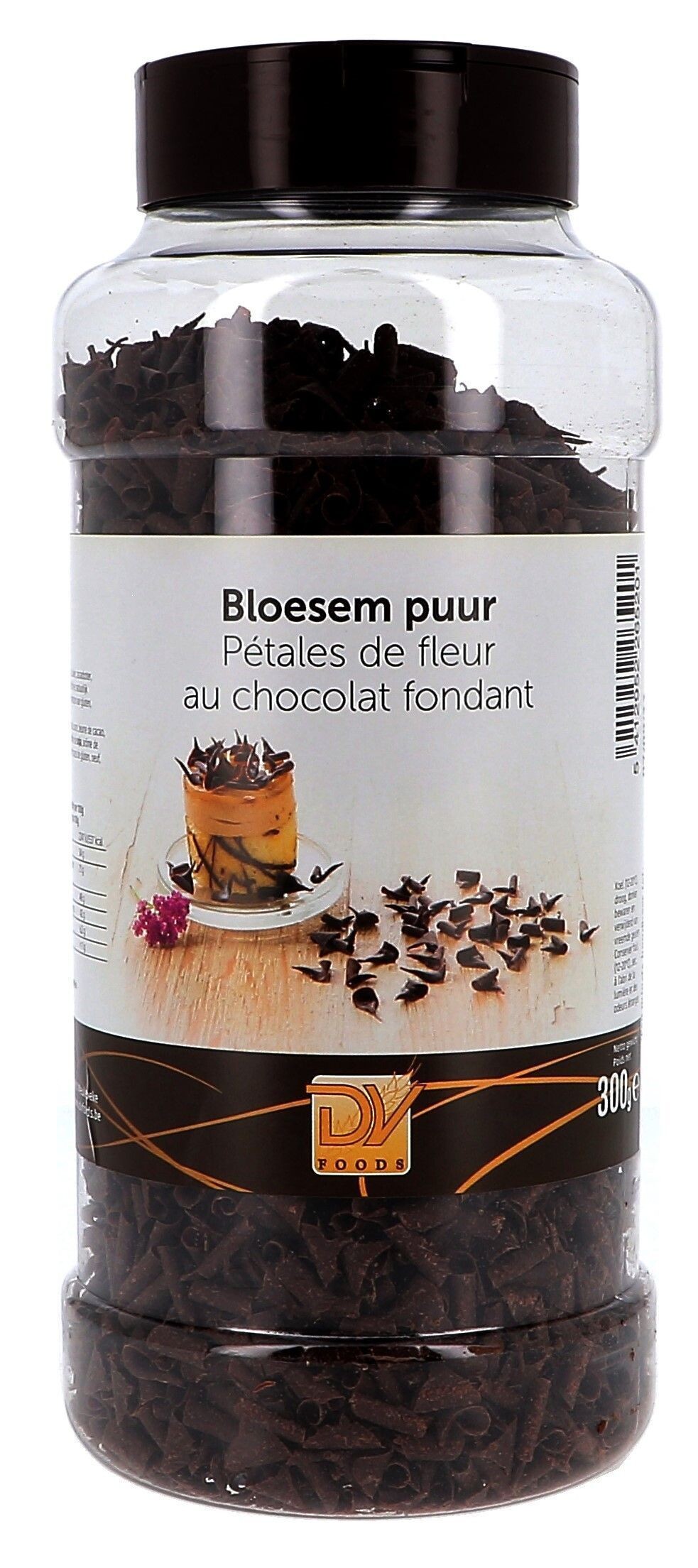 Pétales de fleur chocolat fondant 300gr DV Foods 