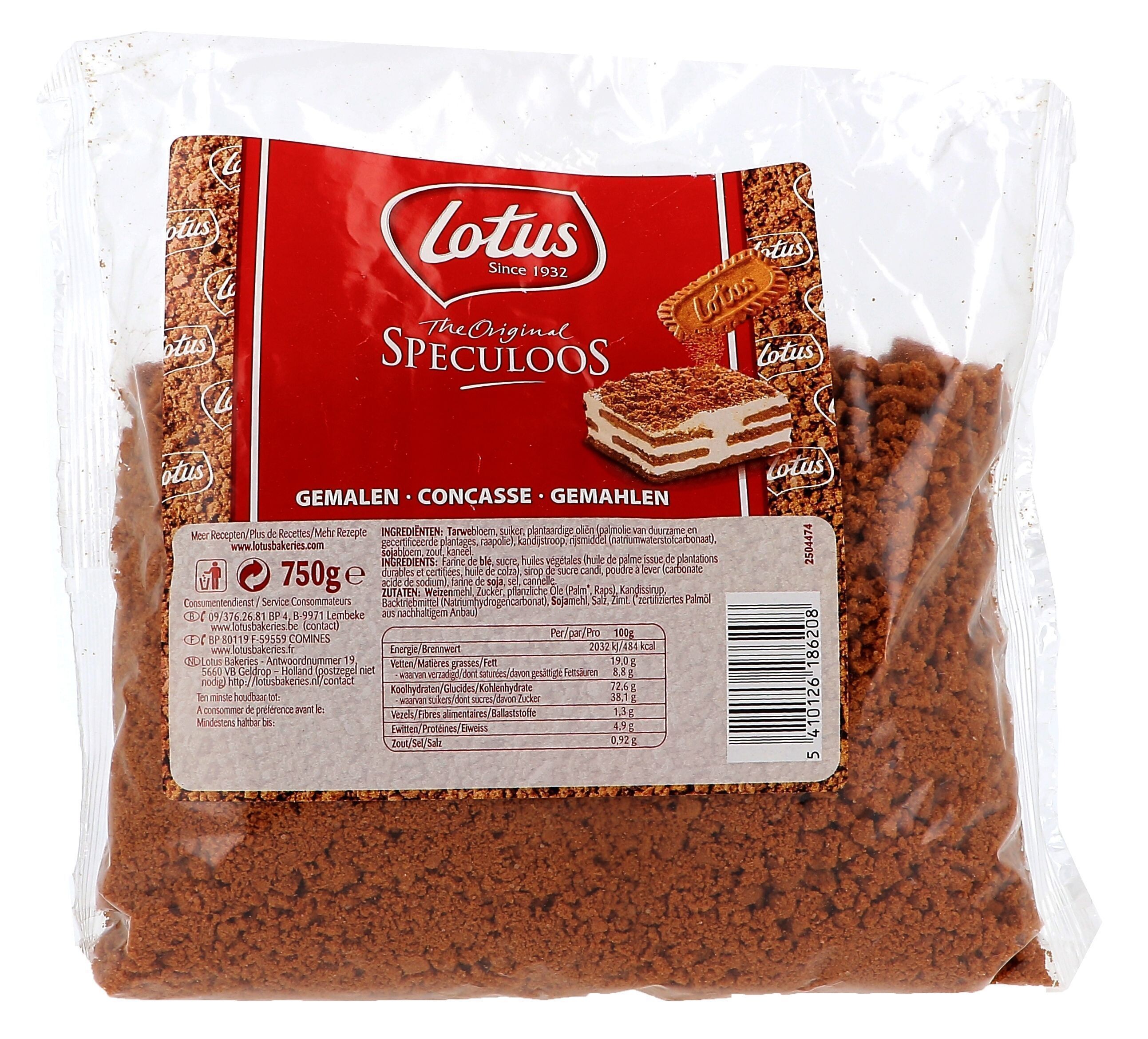 Lotus Biscoff Speculoos concassé 750gr