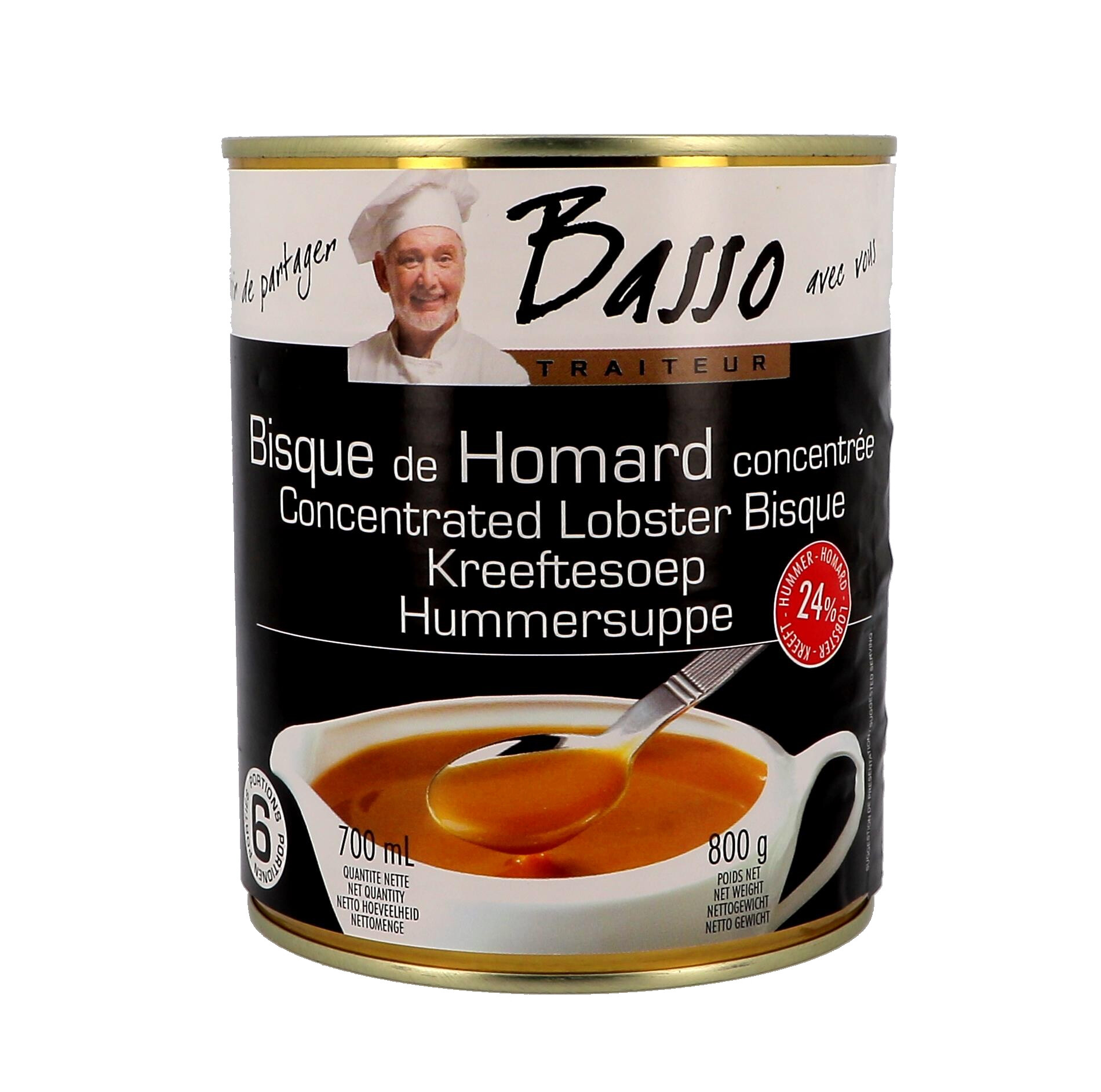 Basso Traiteur Bisque de Homard concentré 6x700ml boite