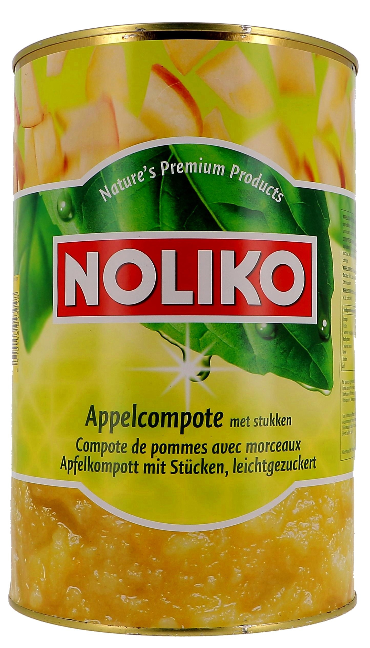 Noliko Compote de pommes en morceaux 4200gr en boite