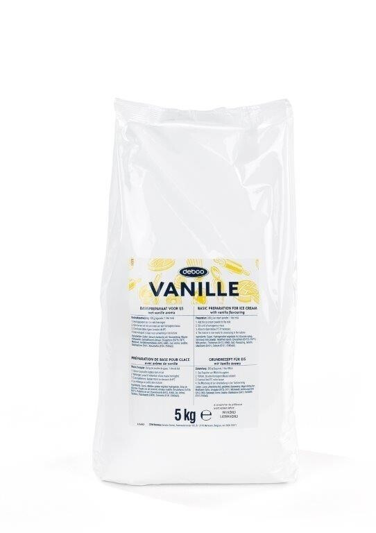 Debco vanille 5kg préparation de base pour glace