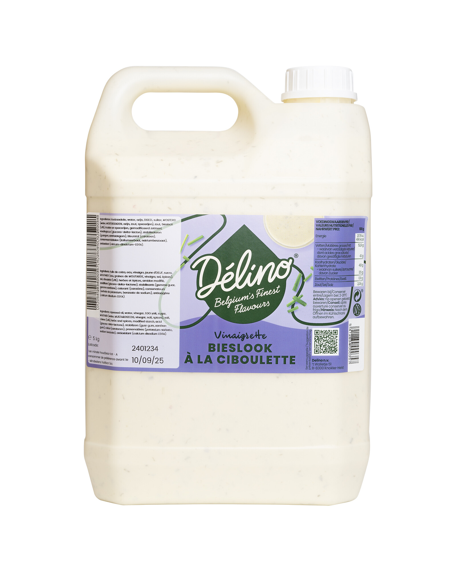 Delino Vinaigrette à la Ciboulette 5kg bidon