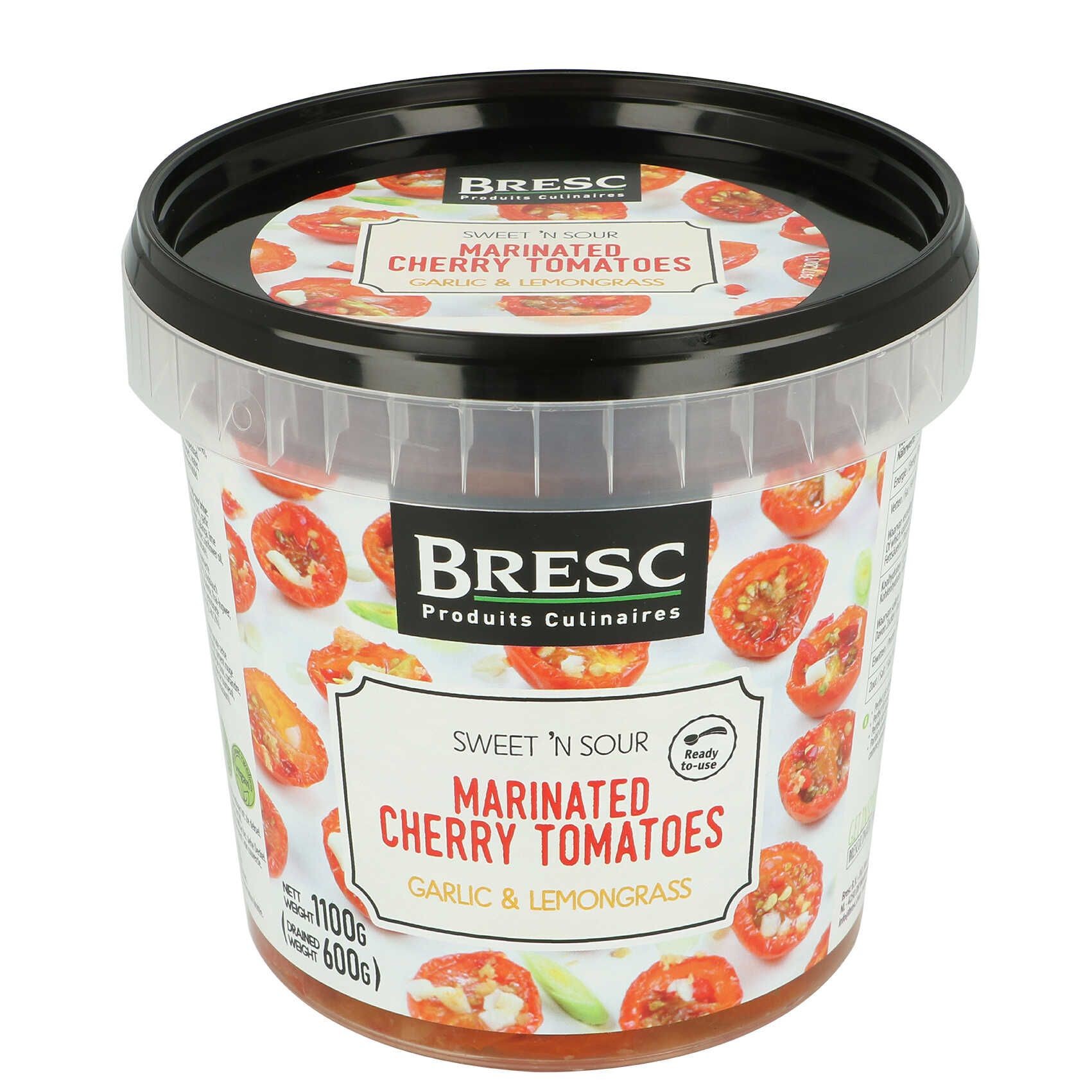Bresc tomates cerises marinées ail et citronelle 1100gr