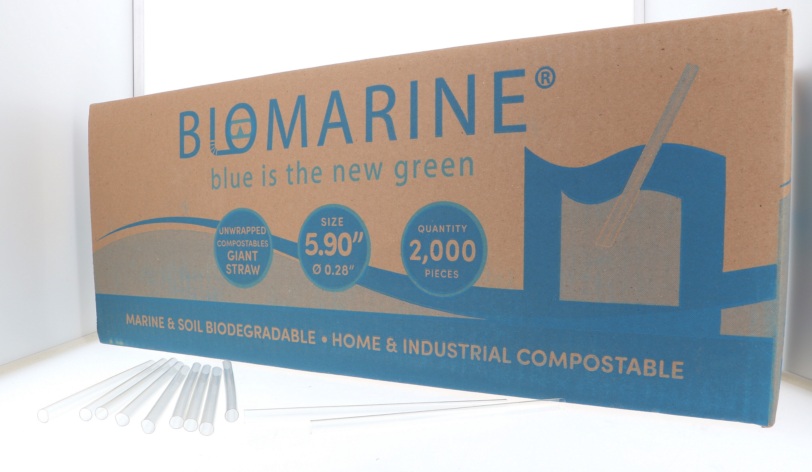 BioMarine Pailles Ecologiques 15cm Eco-Sip 4x500pc