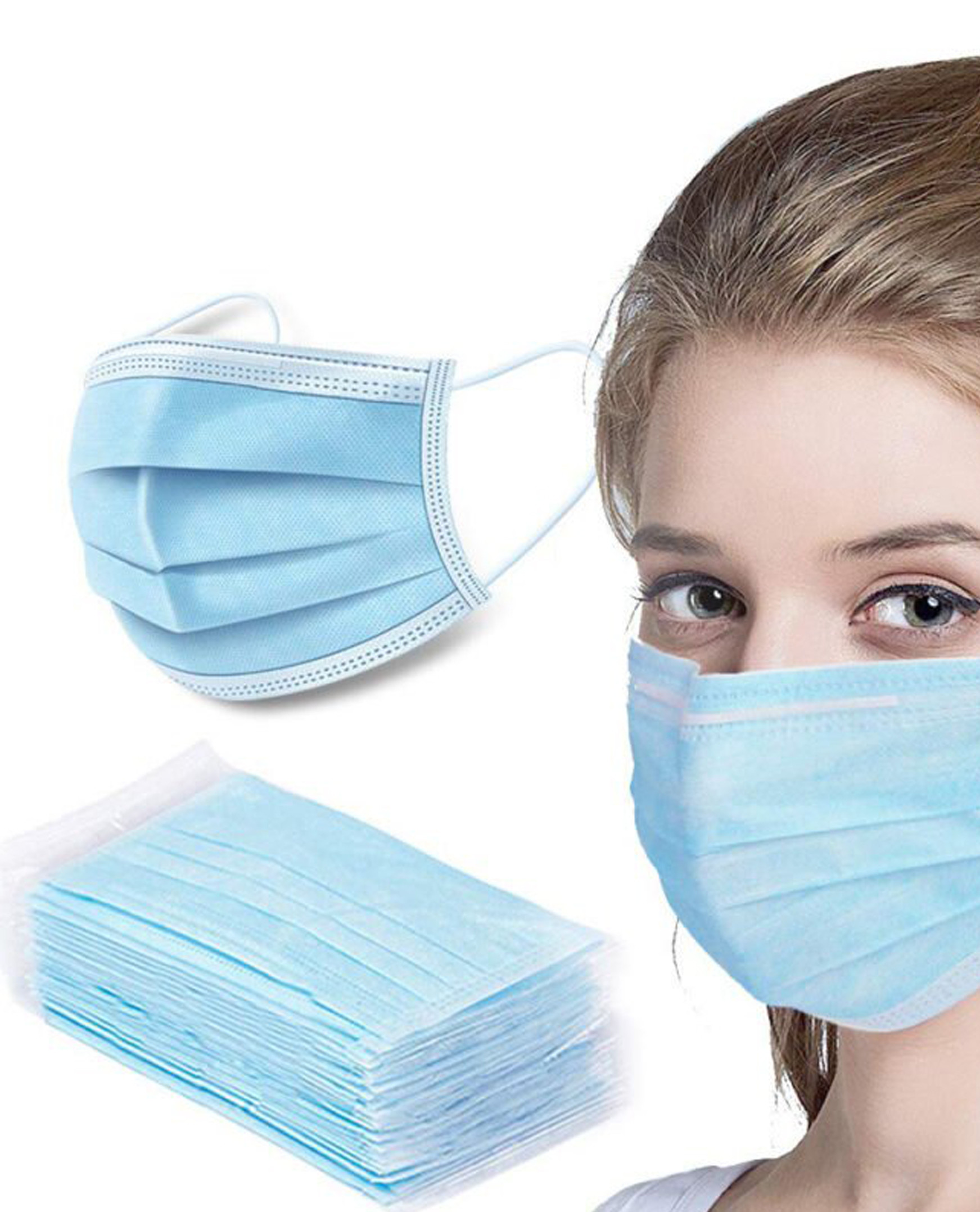 Masques Chirurgicaux de protection respiratoire 50pc